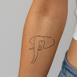 Abstrakter Elefant Tattoo