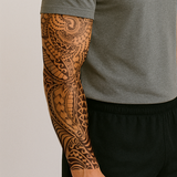 Kraftvoller Sturm Tribal Tattoo Sleeve