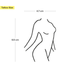 Silhouette Frau Tattoo