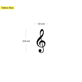 Violinschlüssel Tattoo