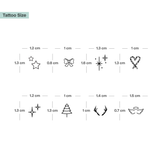 Kleine Weihnachtsornamente Finger Tattoos 🤫