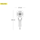 Geometrisches Mond Ornament Tattoo