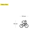 Fahrrad mit Fahrer Tattoo