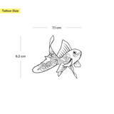 Blumiger Goldfisch Tattoo