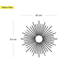 Geometrische Sonne Tattoo