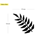 Große Blätter Tattoo