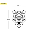 Großer geometrischer Wolf Tattoo 🤫