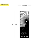 Sonnenuntergang im Rechteck Tattoo