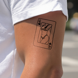 Dame Karte Sexy Tattoo