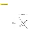 Minimalistischer Kompass Tattoo