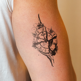 Zerbrochene Uhr Tattoo
