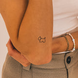 Terrier Silhouette Tattoo