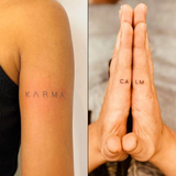 Karma & Calm Tattoo - Doppelpack
