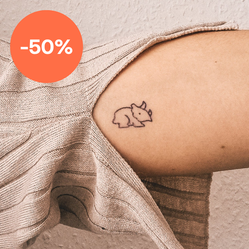 Kleiner Triceratops Tattoo 🤫