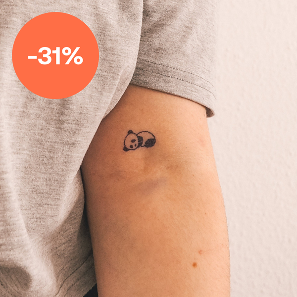 Liegender Panda Tattoo 🤫