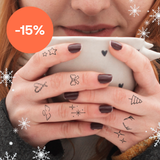 Kleine Weihnachtsornamente Finger Tattoos 🤫