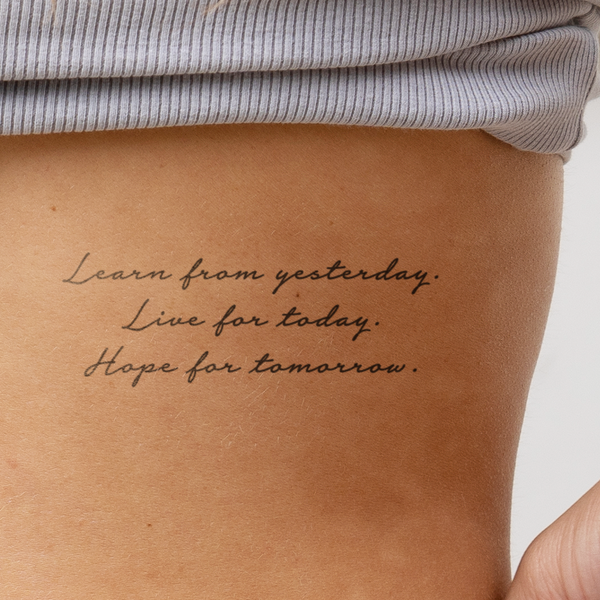 Learn, live, hope Tattoo