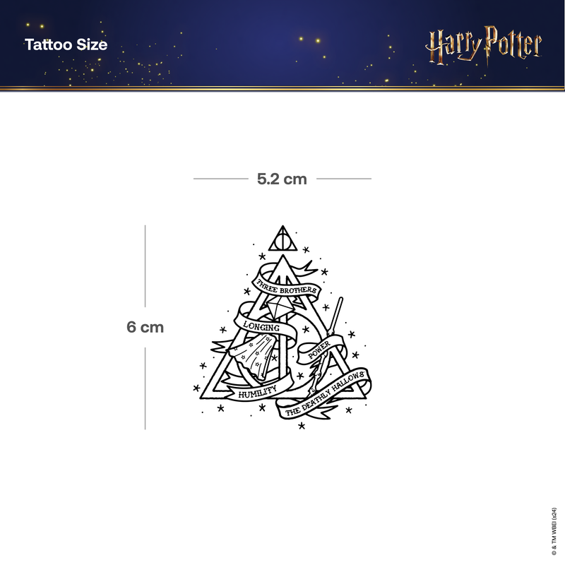 Harry Potter Heiligtümer des Todes Groß Tattoo