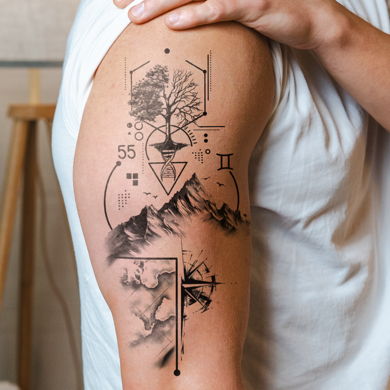 Natur & Geometrie Tattoo
