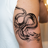 Wilder Drache Tattoo