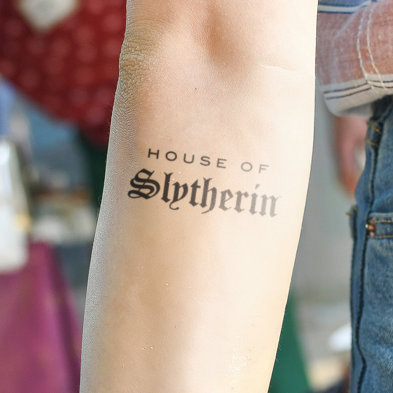 Harry Potter House of Slytherin Tattoo