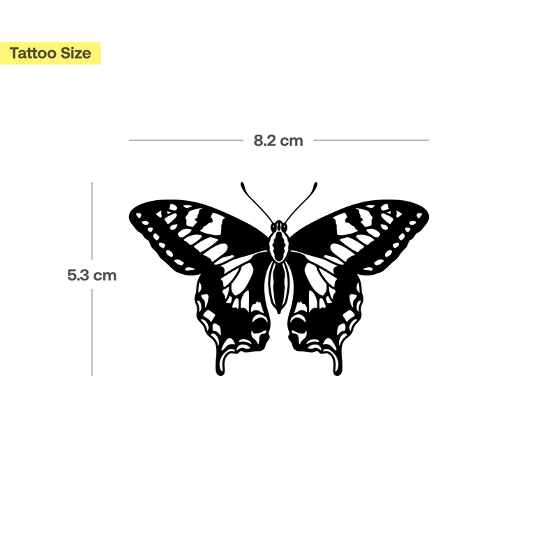 Schmetterling Blackwork