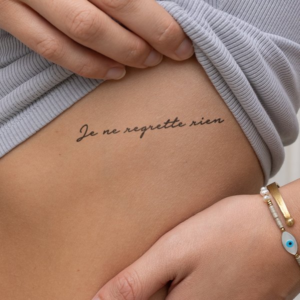 Je ne regrette rien Tattoo