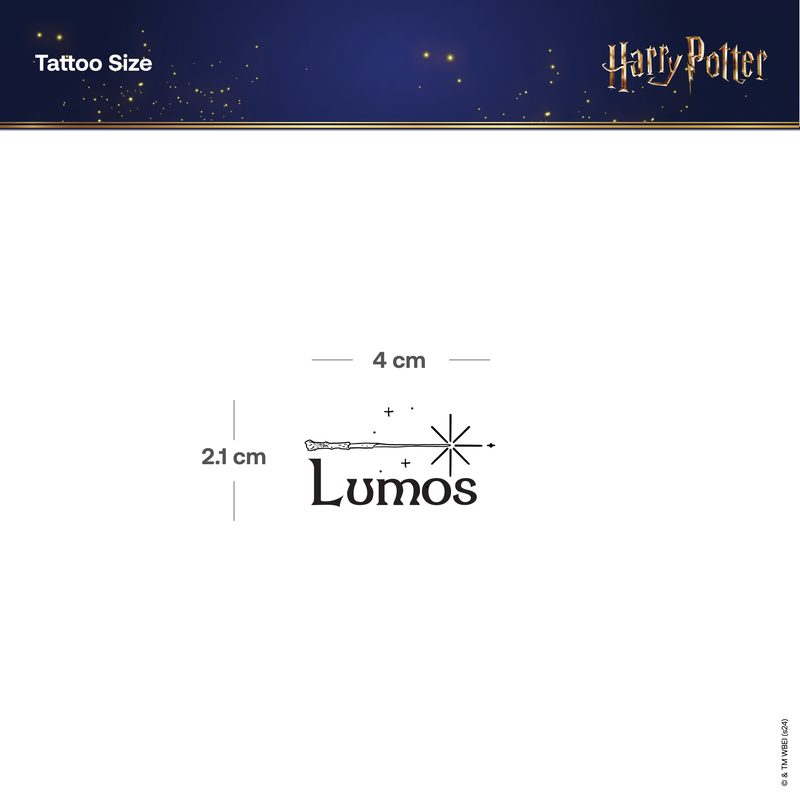 Harry Potter Zauberspruch Lumos Tatto