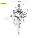 Lotus mit Ornamenten Tattoo