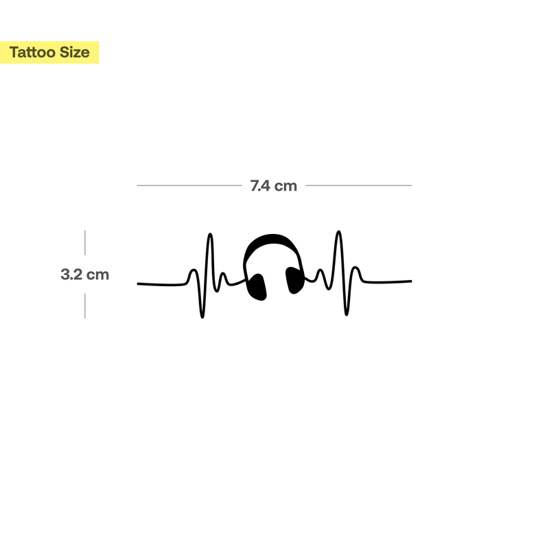 Kopfhörer mit Herzschlag