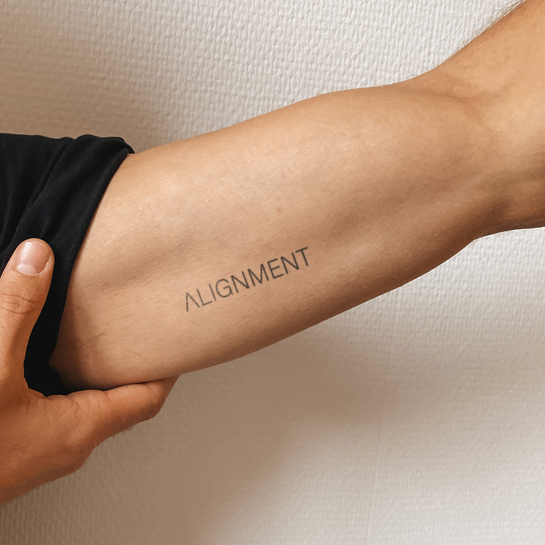 Alignment | Temporäres Tattoo | Inkster