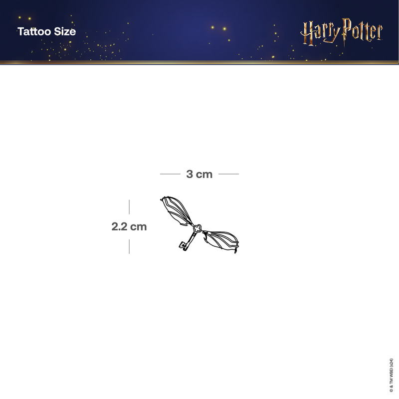 Harry Potter Fliegender Schlüssel Tattoo