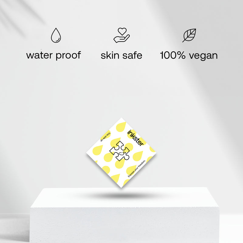 Puzzleteil mit Initialen Tattoo (A-Z)