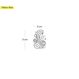 Abstrakte Welle Tattoo