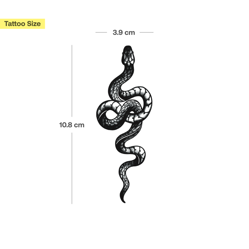 Große Schlange Tattoo